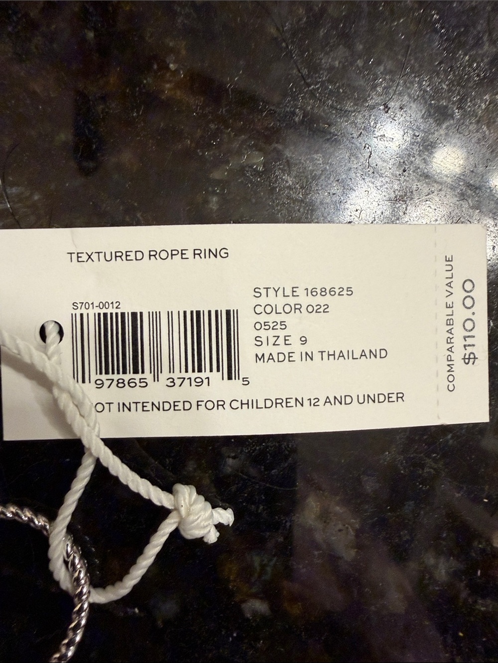 Tory Burch Twisted Rope Ring - Picture 3 of 4